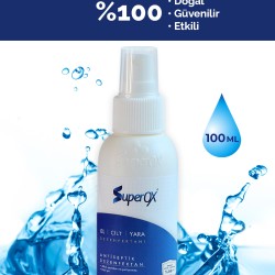 Superox Hipokloröz (HoCl) Alkolsüz El Cilt  ve yara  Dezenfektanı 100ml