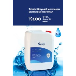 Alkolsüz El  ,Cilt  Ve Yara çevresi Hipokloröz (HoCl) Antiiseptik Dezenfektanı - 5L