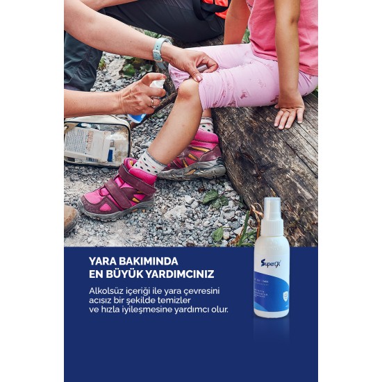 Superox Hipokloröz (HoCl) Alkolsüz El Cilt ve yara Dezenfektanı 100ml Superox Hipokloröz (HoCl) Alkolsüz El Cilt ve yara Dezenfektanı 100ml
